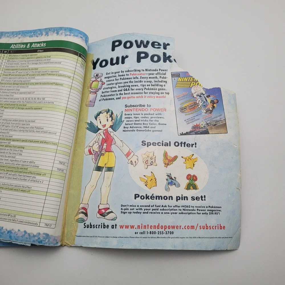Pokemon Crystal Version Nintendo Power Official Player's Guide Strategy
